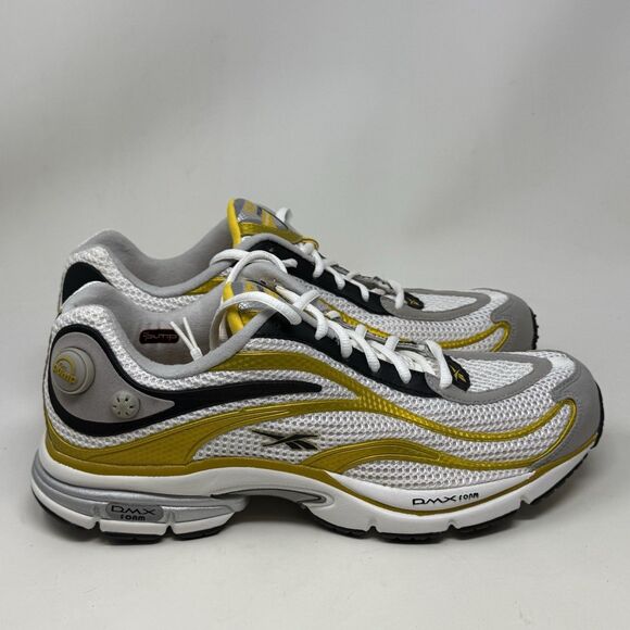 Reebok Premier Pump Paris Mens 12 Gold Black Silver Trainers Running Shoes - Picture 1 of 16